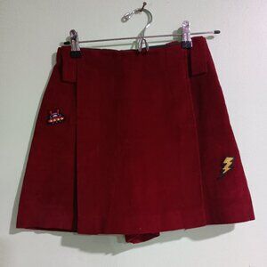 Burgundy Skort